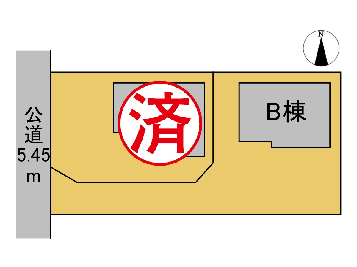 【商談中】新築戸建　瑞穂市別府第2　全2区画分譲の区画図|■区画図
■YAMADA電機の　ヤマダ不動産　株式会社リライフ　
いつでもお問合わせ下さい。