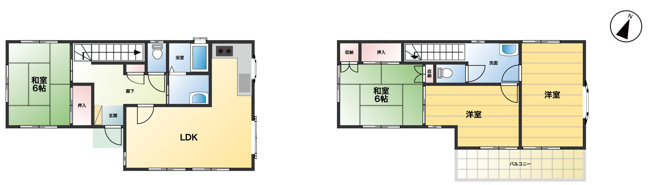 【間取り】 | 比企郡吉見町大字南吉見　中古戸建