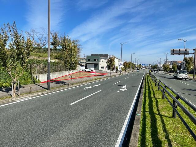 福岡県久留米市御井町　売り土地の土地図