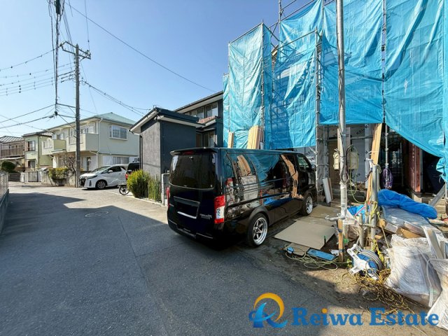 新築戸建　茅ヶ崎市東海岸北5丁目の前面道路含む現地写真