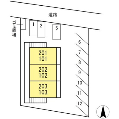 【区画図】 | 大沢ハイツ