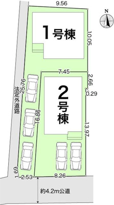 【区画図】 | 新築住宅　土佐市高岡町甲４期② | 2号棟