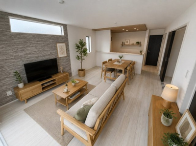 【居間・リビング】 | 新築住宅　土佐市高岡町甲４期② | 家具はイメージです