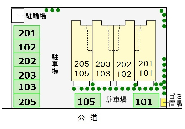 フロラシオン 草間の区画図