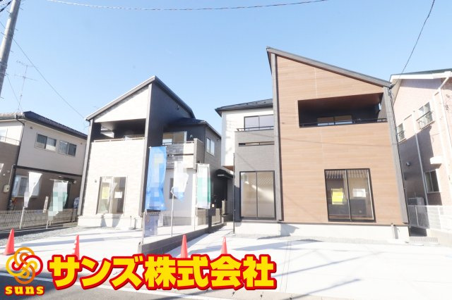 郡山市大槻町字針生　　　２号棟　　　開成小学校、郡山１中学区の外観|南側から見た区画全体♪