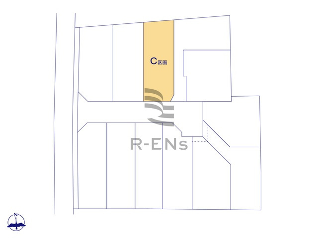 【区画図】 | 西東京市中町１丁目　売地　C区画 | 全12区画の新しい街の誕生です
