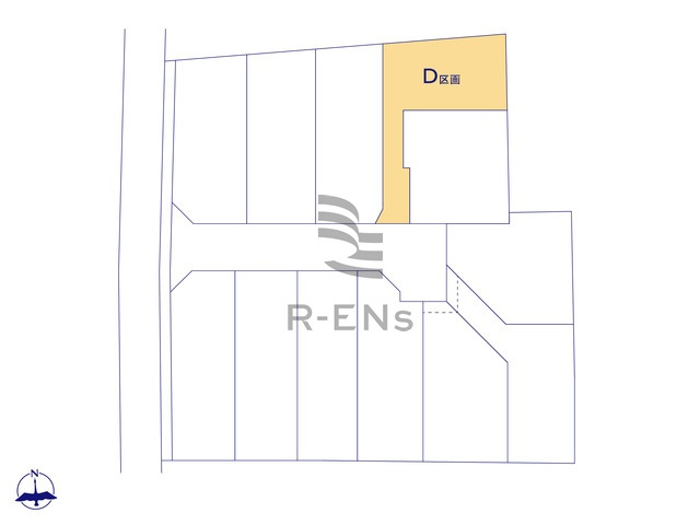 【区画図】 | 西東京市中町１丁目　売地　D区画 | 全12区画の新しい街の誕生です