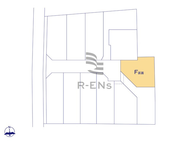 【区画図】 | 西東京市中町１丁目　売地　F区画 | 全12区画の新しい街の誕生です