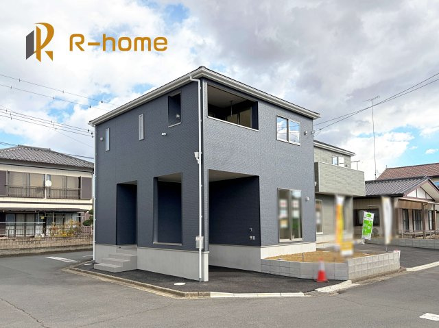 笠間市旭町第6　新築戸建て　1号棟の外観|ご予約を頂ければ、『平日』はもちろん『早朝』や『夜間』もご見学可能です♪お気軽にお申し付けください♪