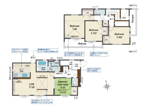 【間取り】 | 〇●平塚市長持 新築戸建●〇