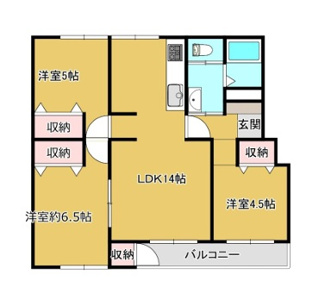 【間取り】 | 大宮七里グリーンハイツ６号棟