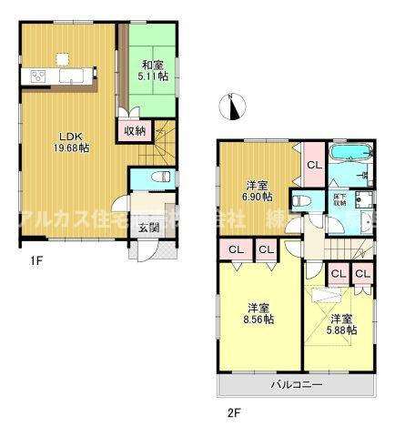 練馬区関町北3丁目　新築一戸建　西武新宿線　東伏見