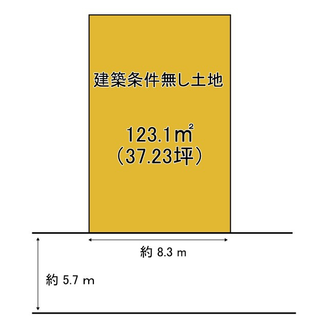 京都市北区紫野西蓮台野町　建築条件無し土地の土地図