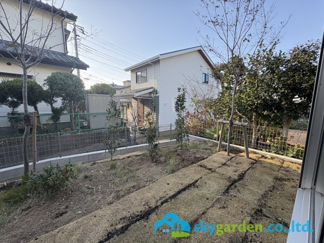 鎌倉市手広5期　新築戸建　全3棟1号棟　の庭|お庭です