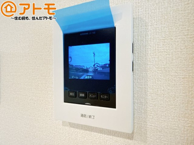 【防犯設備】 | 焼津市高新田2期　新築戸建　1号棟 | TVモニター付きインターホンは訪問者を確認することができて、防犯性に優れています♪