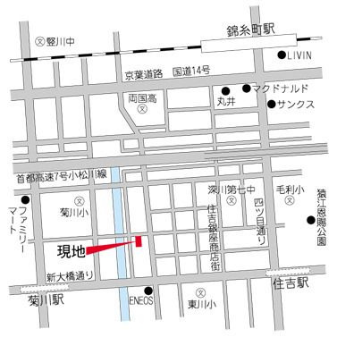 ルイシャトレ錦糸町の地図