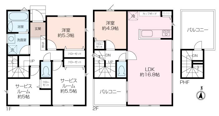 開放的なルーフバルコニー～茅ヶ崎市浜須賀新築戸建全４棟の画像