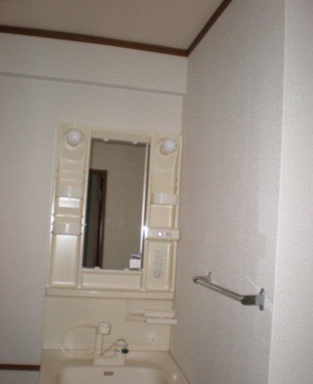 グリーンヒルズ東山Ⅱの洗面所|忙しい朝には欠かせない洗面所です