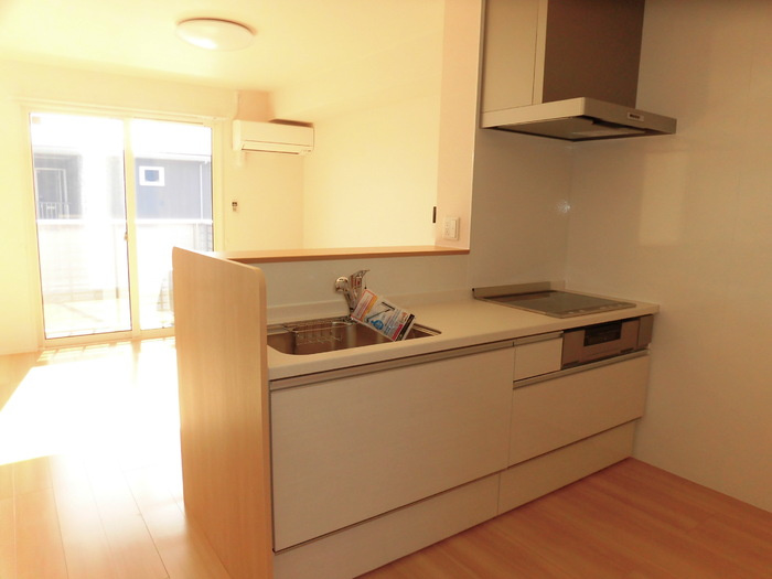 ラ・ナチュール A棟のキッチン|A201 IH機能対面キッチン