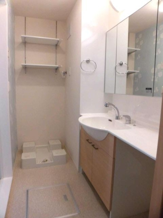 ボーン恵 B棟|B202 洗髪洗面化粧台・洗濯機置き場