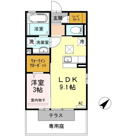 セジュールＧの間取り