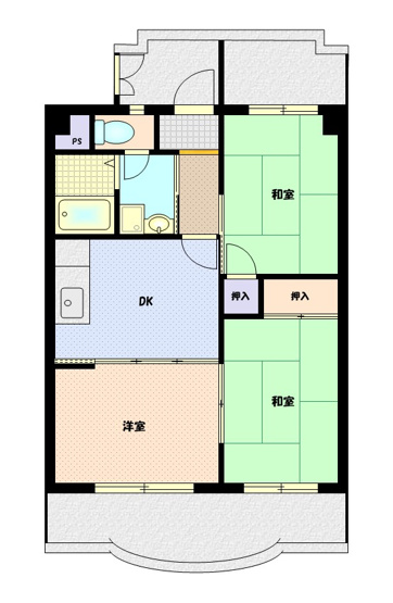 【間取り】 | 豊西マンション | （※画像はイメージです、現況優先となります）