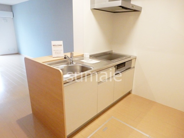 クレセントのキッチン|リビングと一体感のあるカウンターキッチンです！