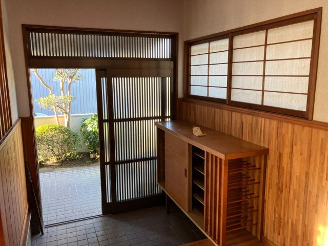 花ヶ島町笹原の玄関