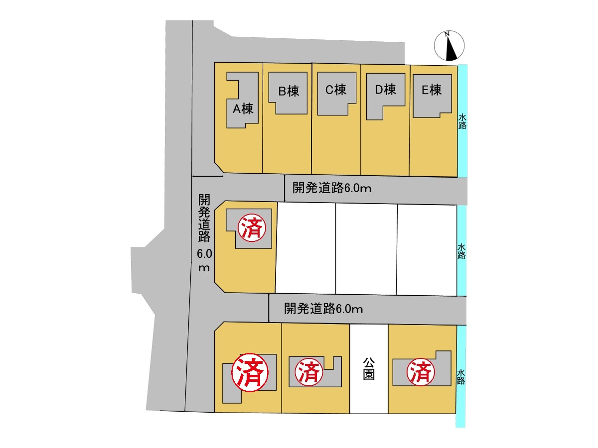 新築戸建　安八郡安八町南今ケ渕第１　全12区画分譲の区画図|■区画図
■YAMADA電機の　ヤマダ不動産　株式会社リライフ　大垣店■
いつでもお問合わせ下さい。