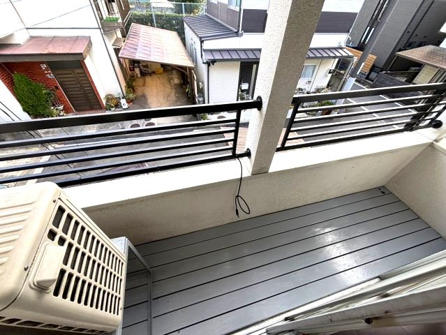 古川南3丁目貸家　はなみずき通り近くの戸建賃貸のバルコニー|陽当たり良好なバルコニーです