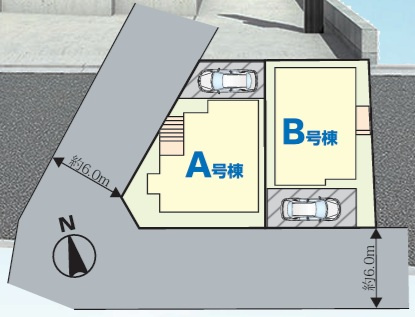船橋市大穴南1丁目の区画図