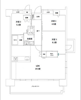【間取り】 | イーストヒルズ矢野弐番館