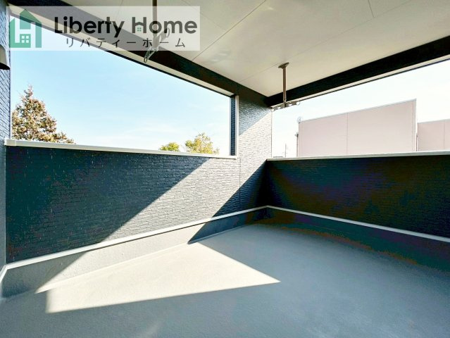 土浦市生田町第4　新築戸建　7号棟のバルコニー