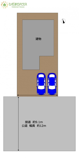 【区画図】 | 土浦市烏山5丁目　中古戸建 | 前面道路幅6ｍ以上☆車の出入りもラクラクできちゃいます(^^♪