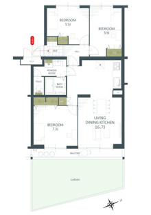 【間取り】朝日読売ランドマンションＢ棟 