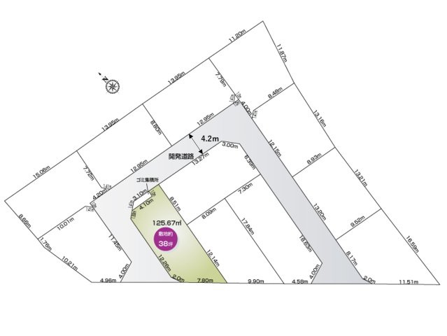 区画完成予想写真