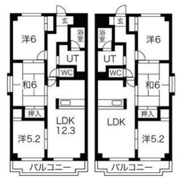 名古屋市南区　シャルマン赤坪の間取り