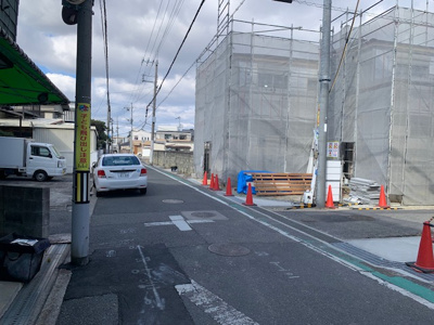 【前面道路含む現地写真】 | Livele Garden.S松原南新町1丁目　3号棟 | お気に入りの区画や間取りなどがございましたら、お早めにどうぞ。（2025年12月撮影）