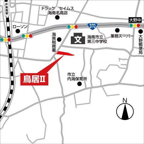 ライフフィールド鳥居Ⅱの地図