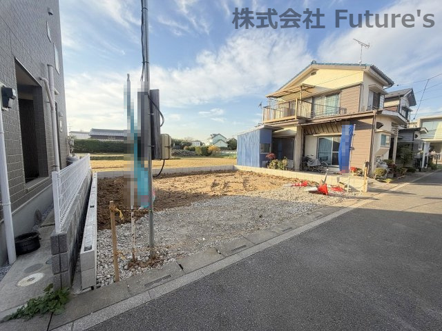 三郷市彦川戸1丁目　新築戸建　全1棟の外観|現地の写真になります。