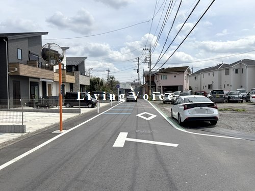 【仲介手数料０円】相模原市中央区田名Ⅲ・Ⅳ期　新築一戸建て　2号棟　全10棟の前面道路含む現地写真|【仲介手数料０円】相模原市中央区田名Ⅲ・Ⅳ期　新築一戸建て　全10棟