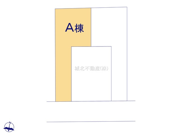 練馬区高野台3丁目 全3棟 A号棟の区画図