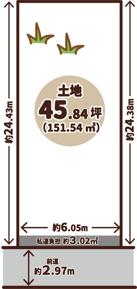 太秦藤ケ森町　建築条件無土地