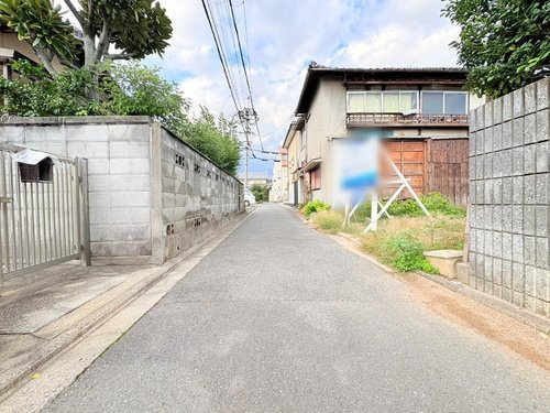 太秦藤ケ森町　建築条件無土地の周辺|【現地】前道西側となっております。