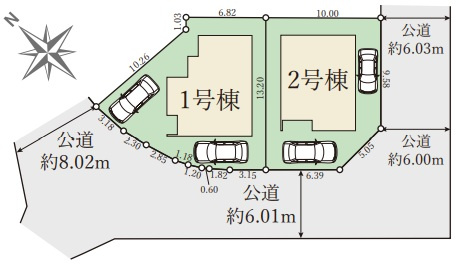 明石市大久保町山手台2丁目の区画図