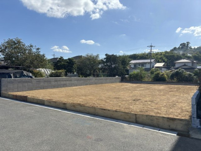 【外観】 | 土地　玉島阿賀崎　全1区画　73.66坪 | 土地外観。真砂土で造成しています。北側から撮影