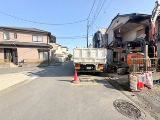【前面道路含む現地写真】 | 比企郡川島町上伊草　建築条件付売地　東武東上線『川越駅』バス22分　【伊草小学区】