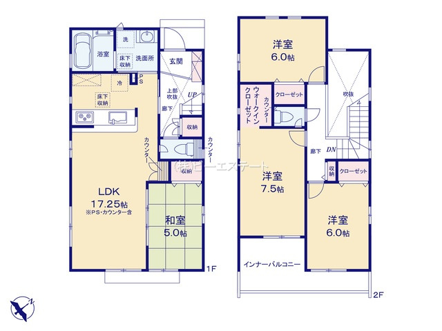 【間取り】 | 知多市つつじが丘三丁目2期　2号棟