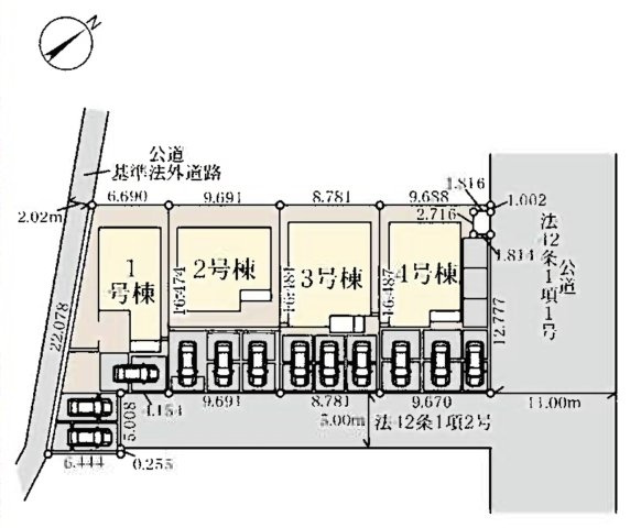 【区画図】 | 熊谷市万平町第3   LiveleGarden.s　新築戸建　全4棟　2号棟