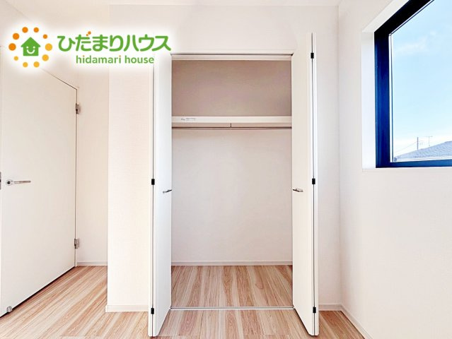 【収納】 | ひたちなか市高場7期　新築戸建 | 全室にクローゼットが付いていて、お部屋の住空間もスッキリ広々つかえそうです(^^)/